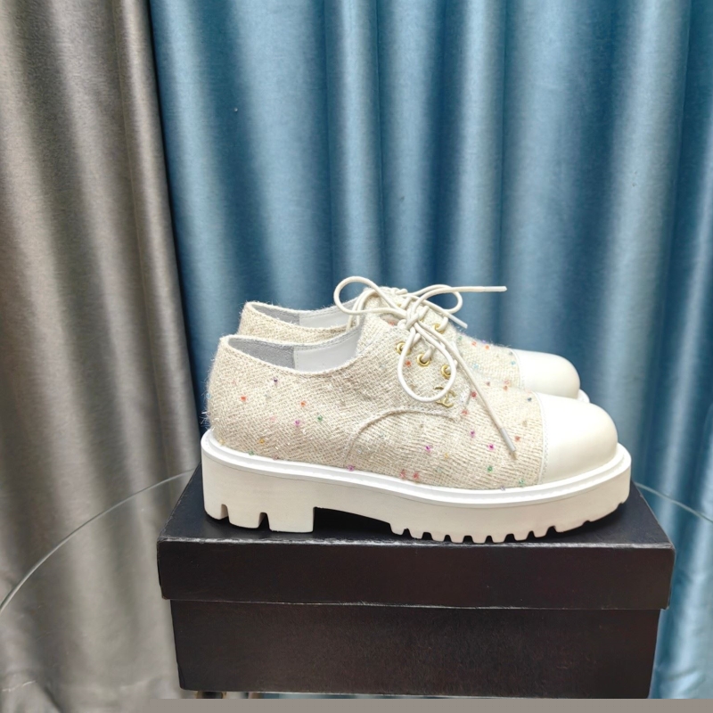 Ch*el leather shoes